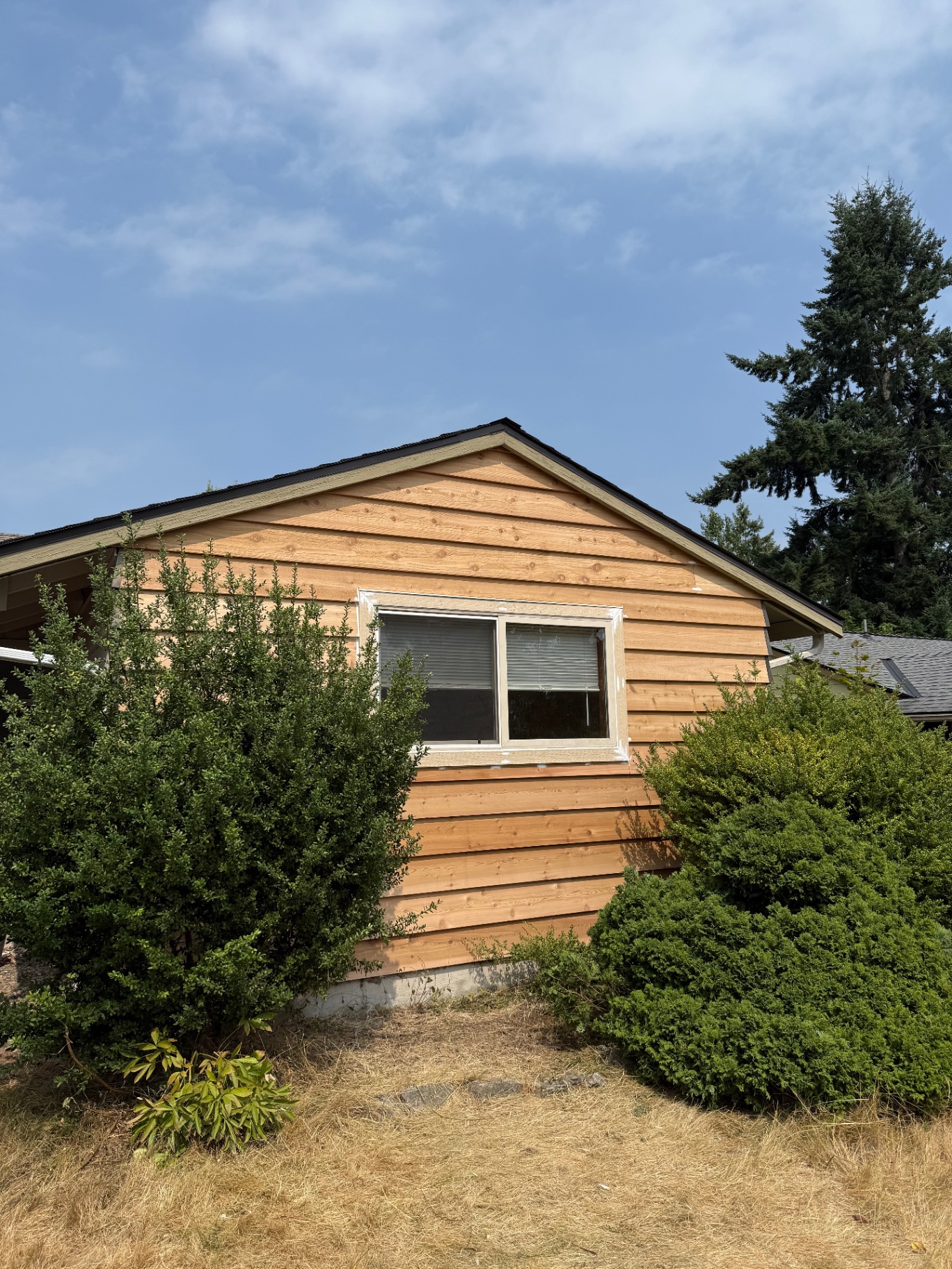 Full Gable Cedar Siding